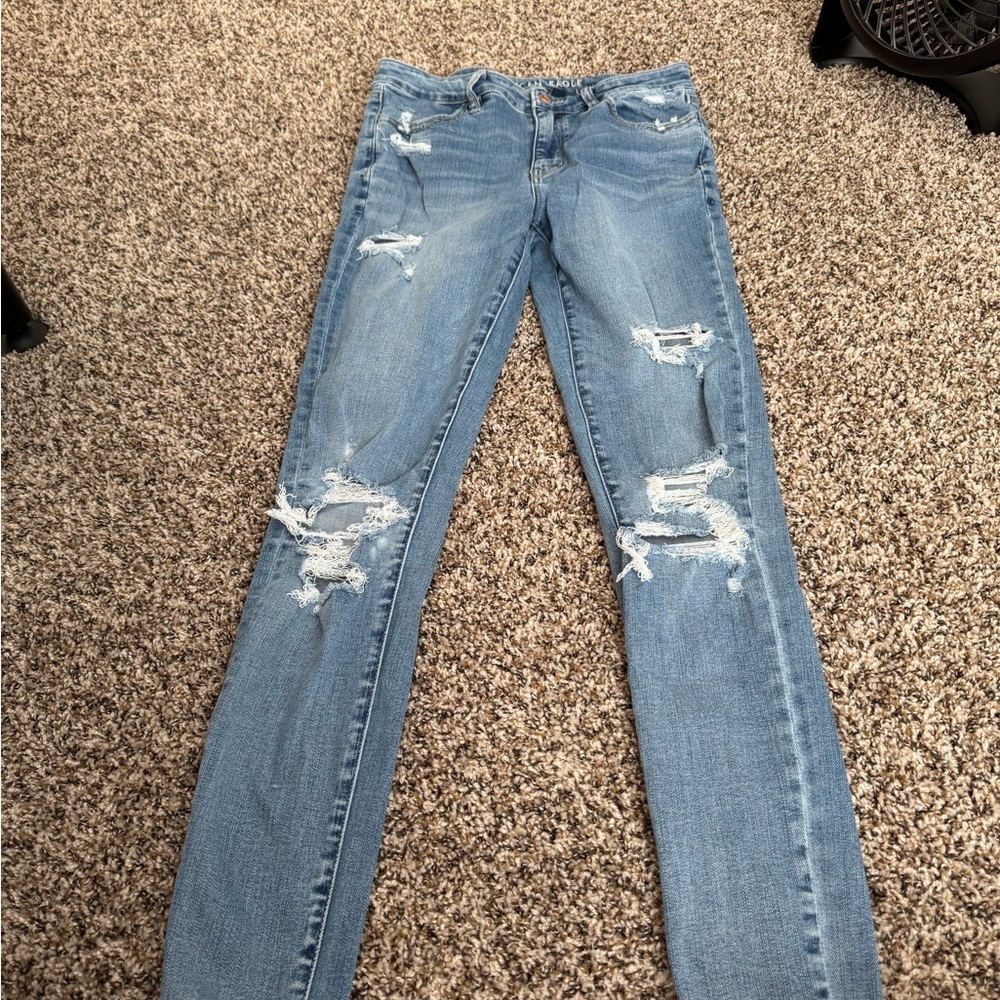 AE Next Level Ripped High-Waisted Jegging